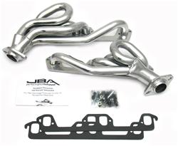 JBA Silver Ceramic Short Headers 96-03 Dodge Ram 5.9L - Click Image to Close